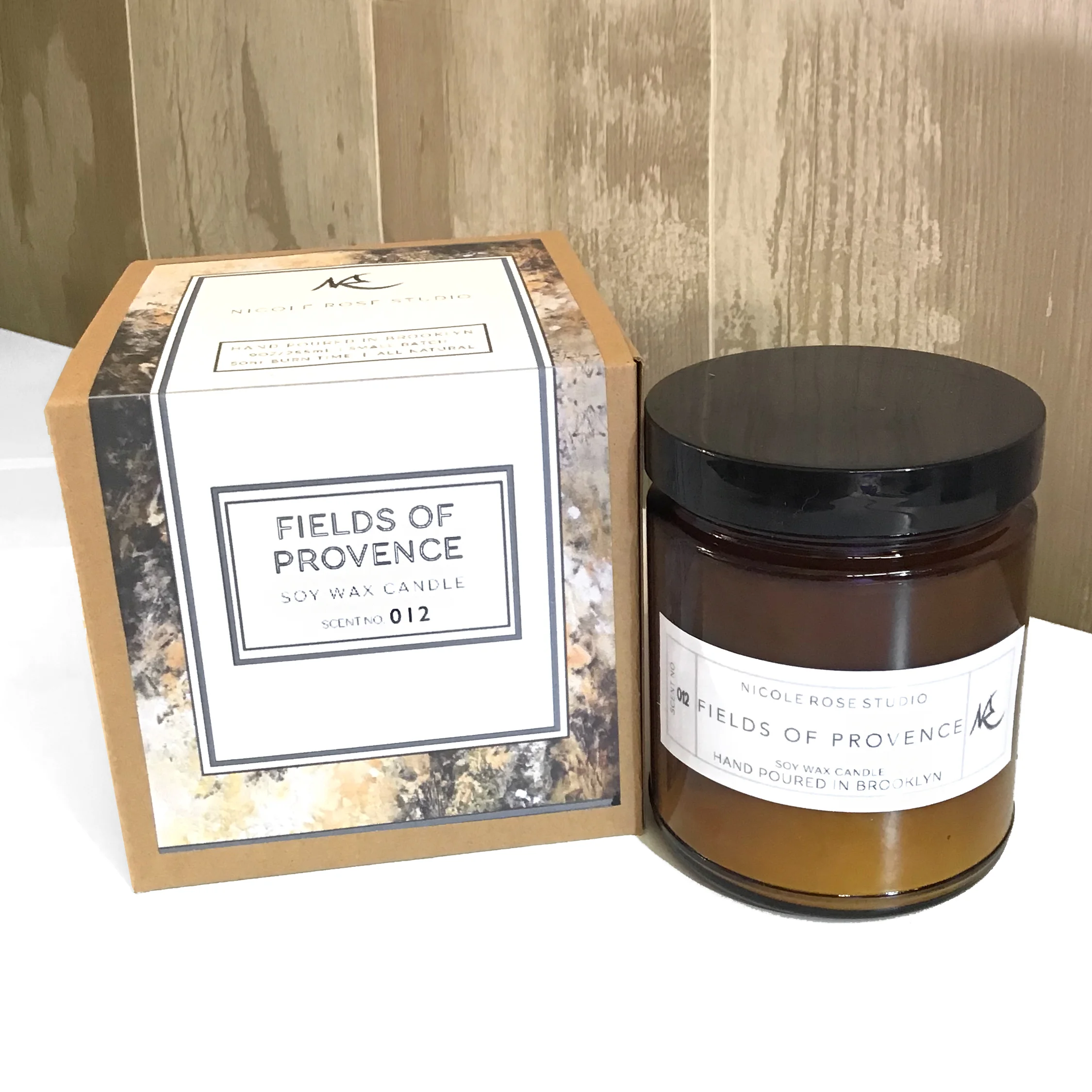 Fields of Provence Lavender Vanilla Handpoured in Brooklyn Nicole Rose Studio All Natural Soy Wax Candle.jpg