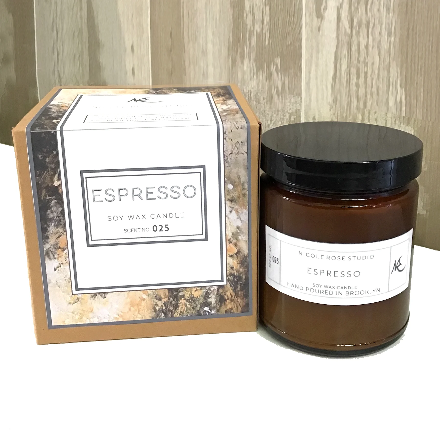 Espresso Handpoured in Brooklyn Nicole Rose Studio All Natural Soy Wax Candle.jpg
