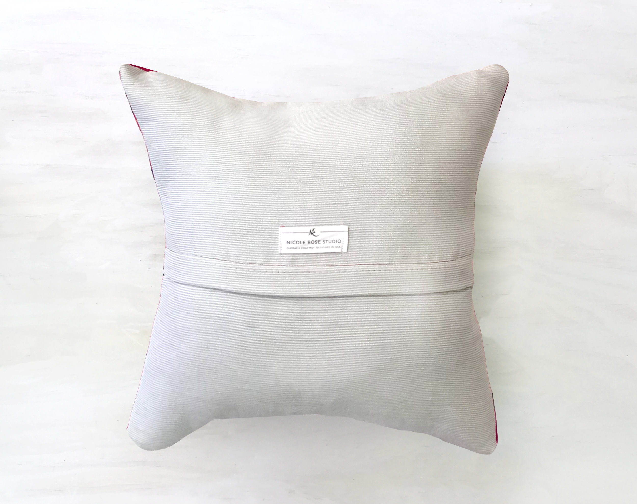 _Nicole+Rose+Studio+Fair+Trade+NRS-WV-053+Ina+Kilim+Cotton+Wool+Peruvian+Revived+Recycled+Vintage+fuschia+pink+16x16+Throw+Pillow back.jpg