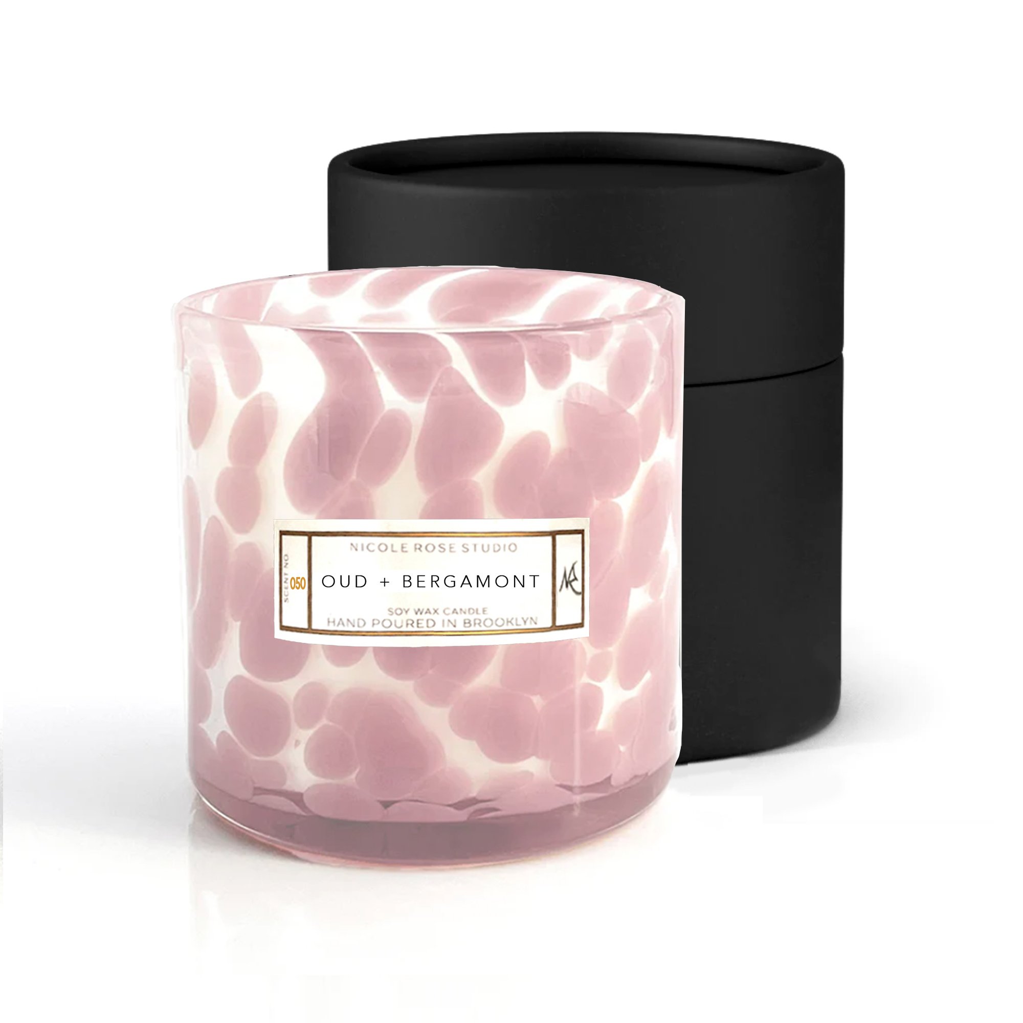 Oud + Bergamot Flamingo Scented Soy Wax Candle (Copy)