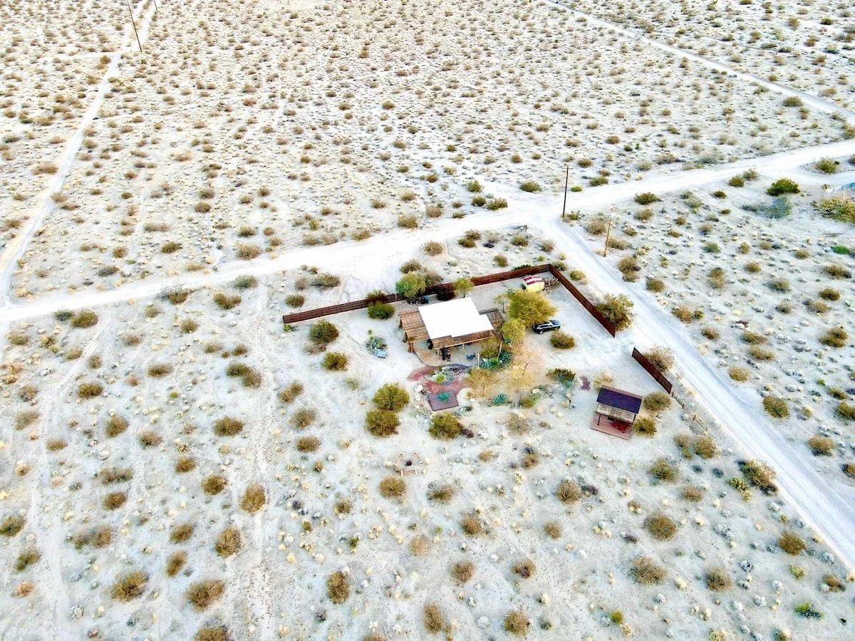 A hawk's view of Desert Breeze Oasis, Twentynine Palms CA