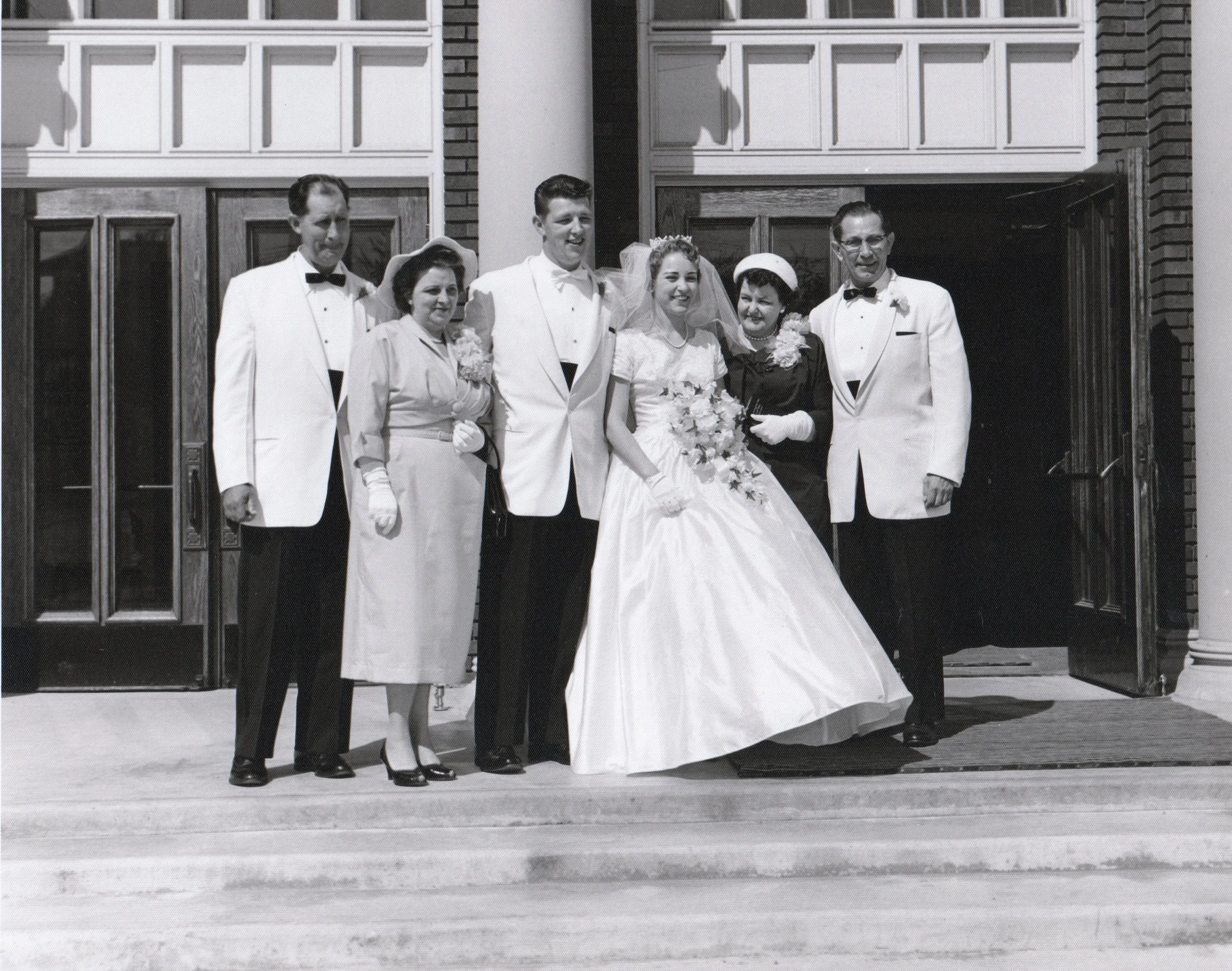 Jean Kazlusky & Don Whitmore, grandparents of the bride - 10 May 1958