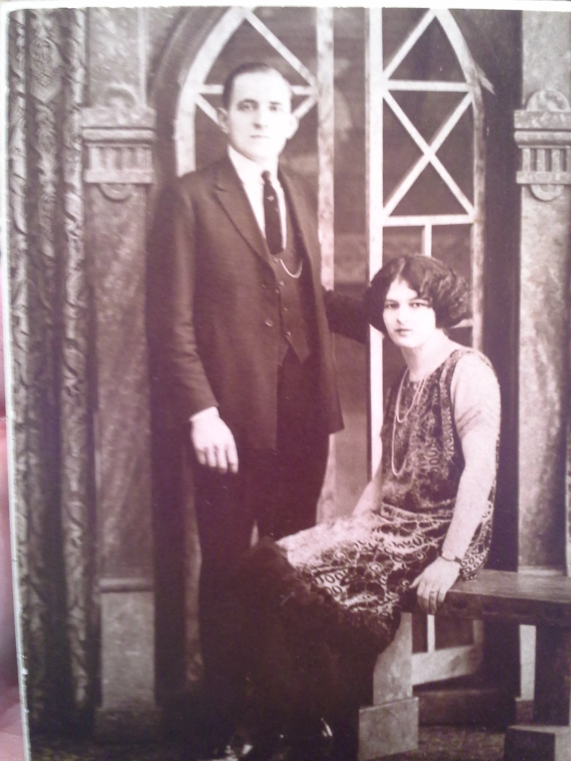 Angeline Praznik & Oscar Yevtich, great grandparents of the bride - 07 May 1925