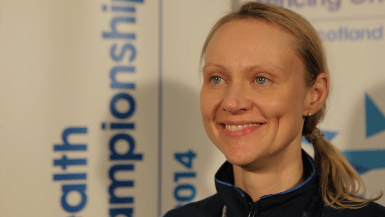 Georgina winning the 2014 Commonwealth Championships