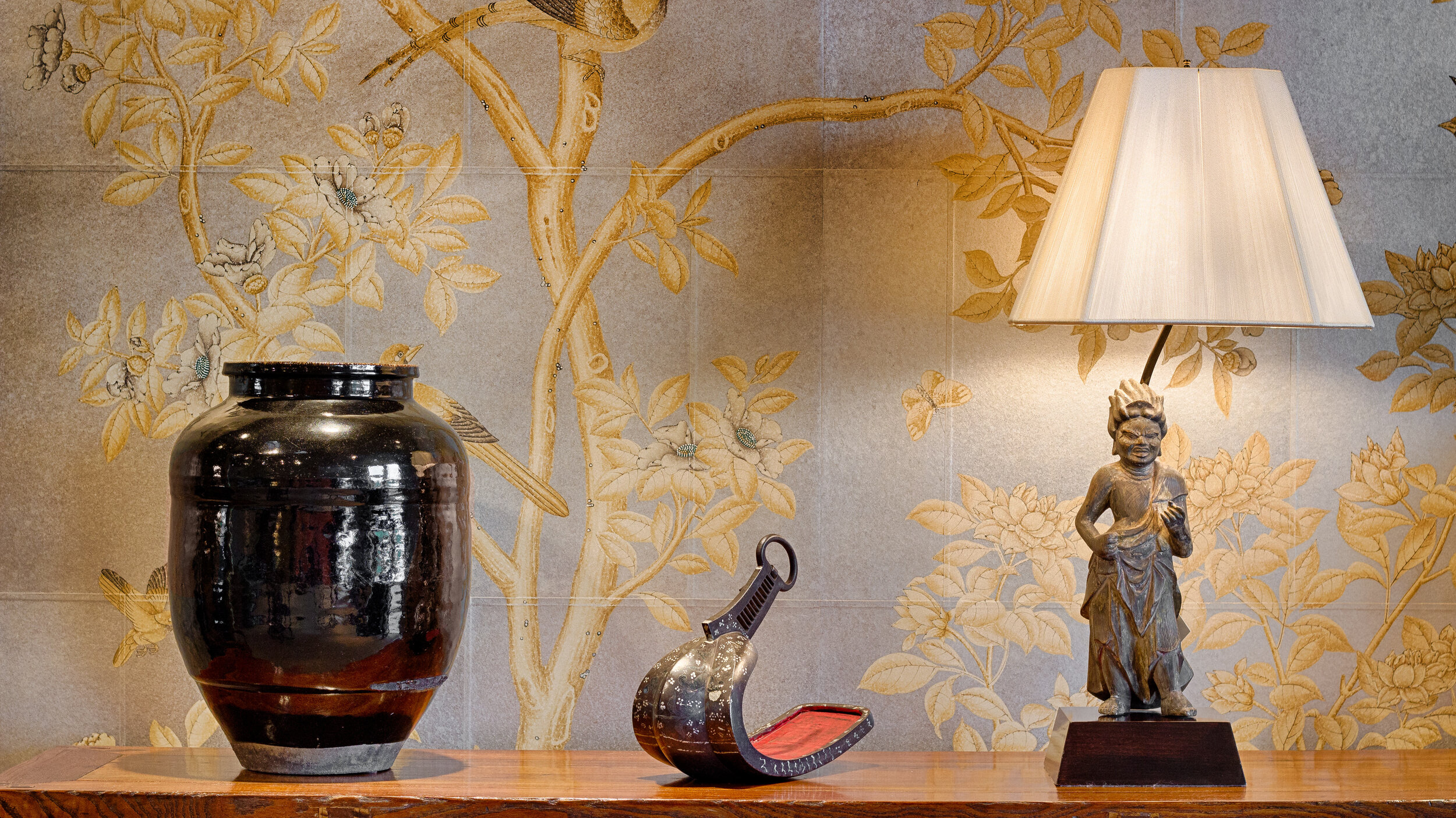 Gracie wallpaper  Hand painted wallpaper Gracie wallpaper Chinoiserie  wallpaper