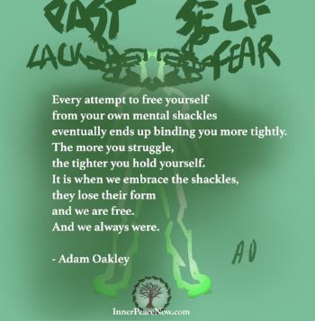 Free yourself from mental shackles - Inner Peace Now.