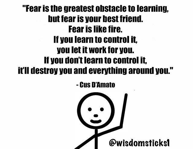 These days fear can get a bad name. &ldquo;Be fearless. Don&rsquo;t be afraid. Fear holds you back. Fear is an illusion. We have nothing to fear but fear itself.&rdquo;
.
If you make fear your enemy, you will always be in a battle with it. If you rea