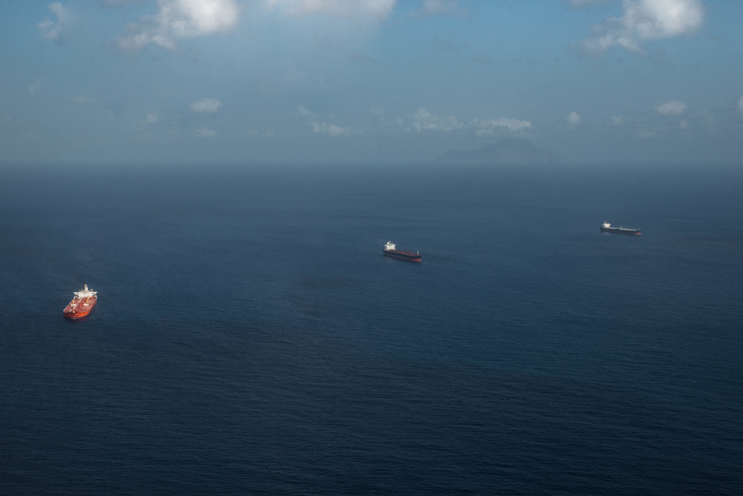 Oil tankers parked / Travel