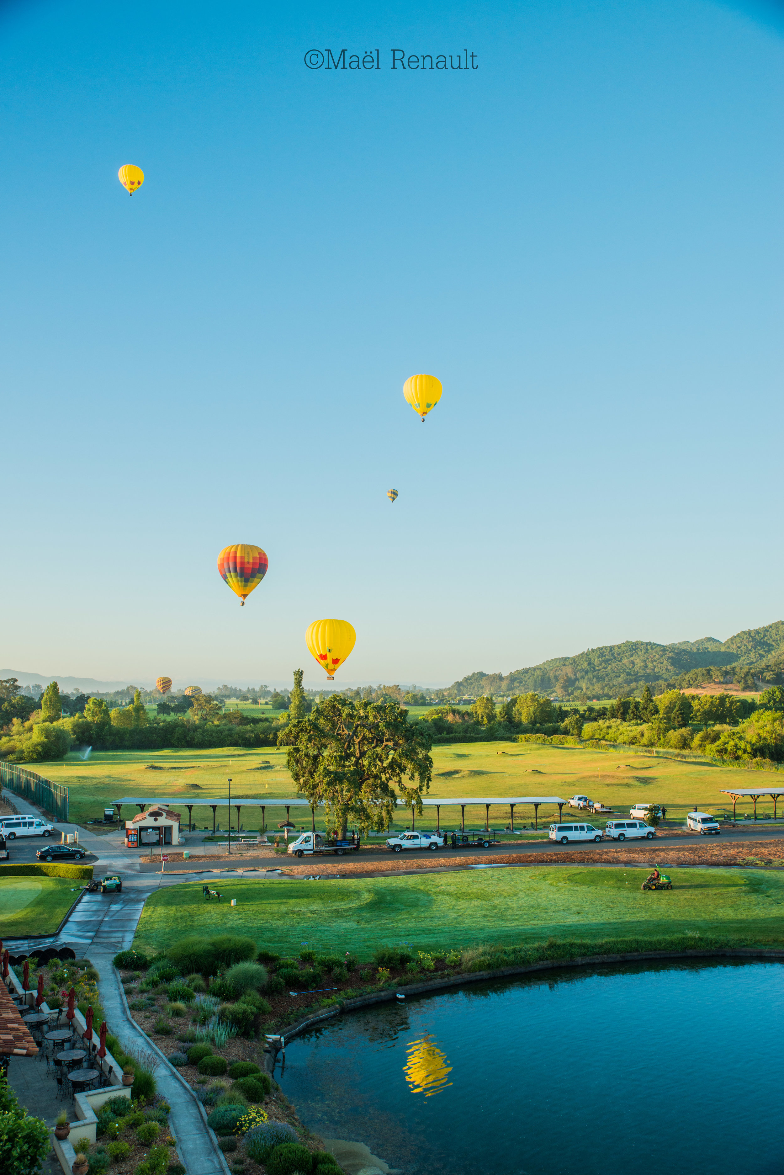 Hot air balloon / Napa Valley