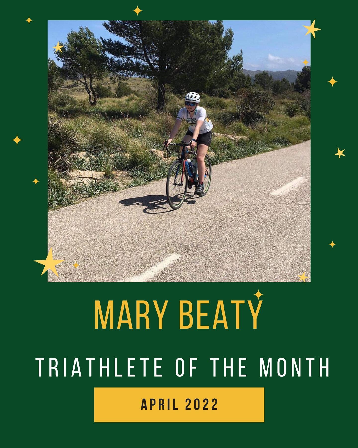 TRIATHLETE OF THE MONTH
Congratulations to our welfare officer @mary.beaty 
Mary is a wonderful member of UoNTri (and has been for 3yrs) and is ALWAYS looking out for others! 

Mary also took on the challenge recently to cycle home from university, 2