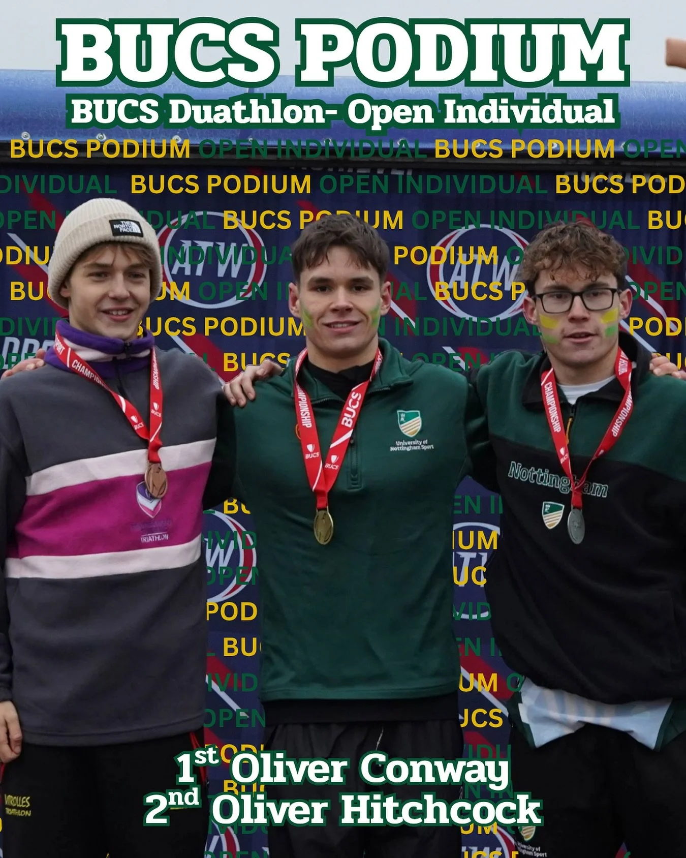 BUCS individual Open success 🥇🥈

On Sunday Oliver Conway took the win at BUCS Duathlon in a dominant performance breaking away on the very first run and no one could get close! A fantastic way to round off an incredible season! 

Oliver Hitchcock h