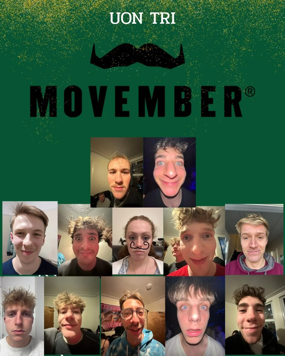 💚💛Movember week 3💛💚Support our fundraiser: https://movember.com/t/uon-triathlon-club?mc=63.  KEEP DONATING!!!!!