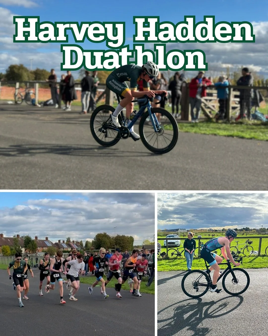 Harvey Hadden Duathlon

The return of our annual Duathlon was a fantastic success with 50+ participants with students from multiple unis as well as members of the public taking part! Well done to everyone! I hope you enjoyed the event (and after part