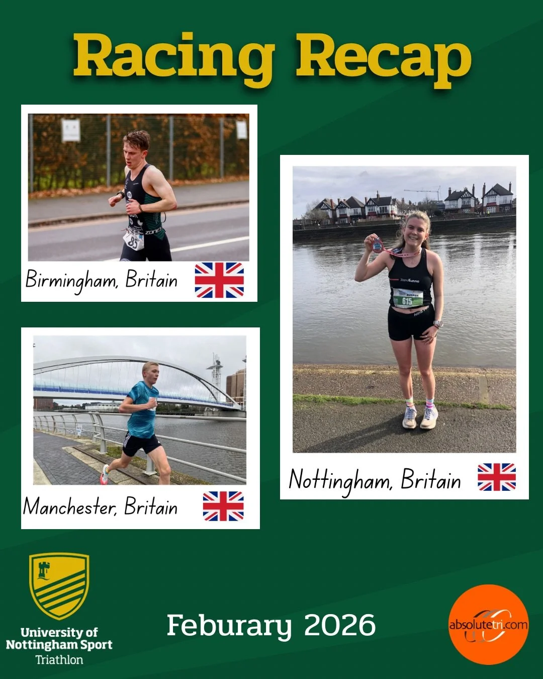 Feb racing recap is here ➡️

💚💛

#triathlon #uon #swimbikerun #triathletes