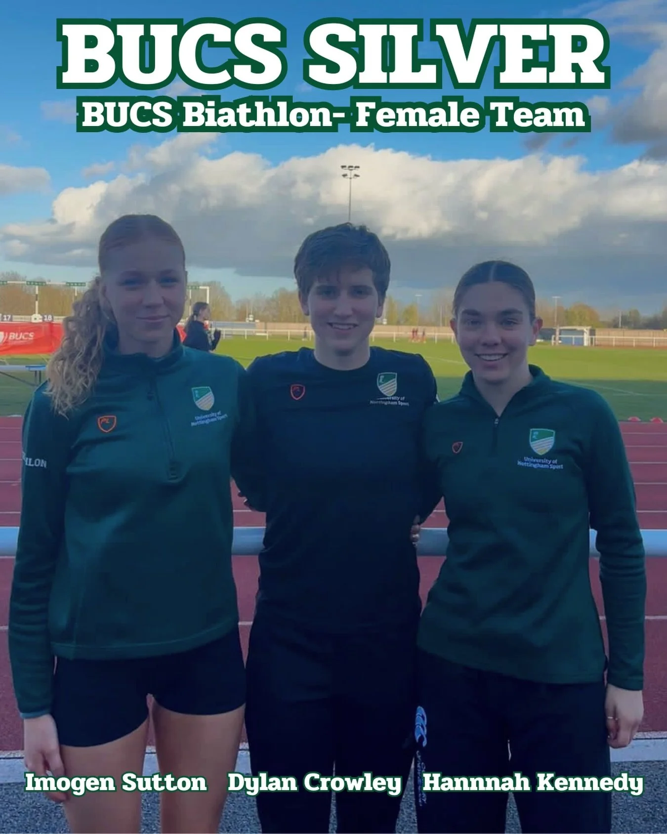 BUCS Silver 🥈

At the end of March, members from our Performance Squad took on Bucs Biathlon which consists of a seperate 200m swim and 1500m run time trial, after a strong performance from all 3 of our athletes they secured a 2nd place in the team 