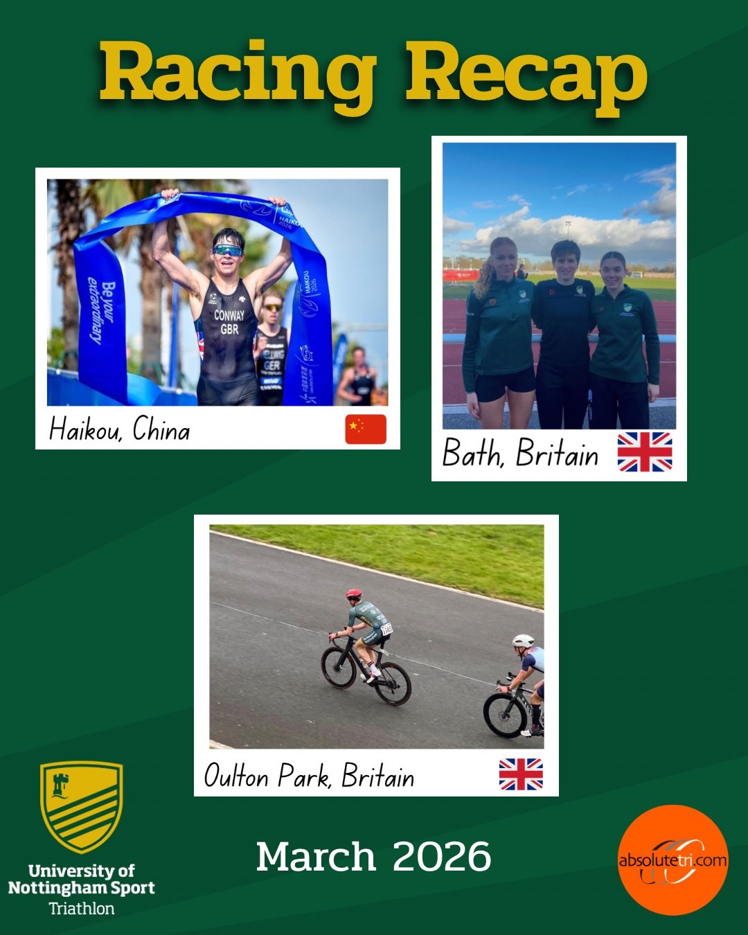 Better late than never! March recap is here

💚💛

#uontri #triathlon #swimbikerun #triathletes