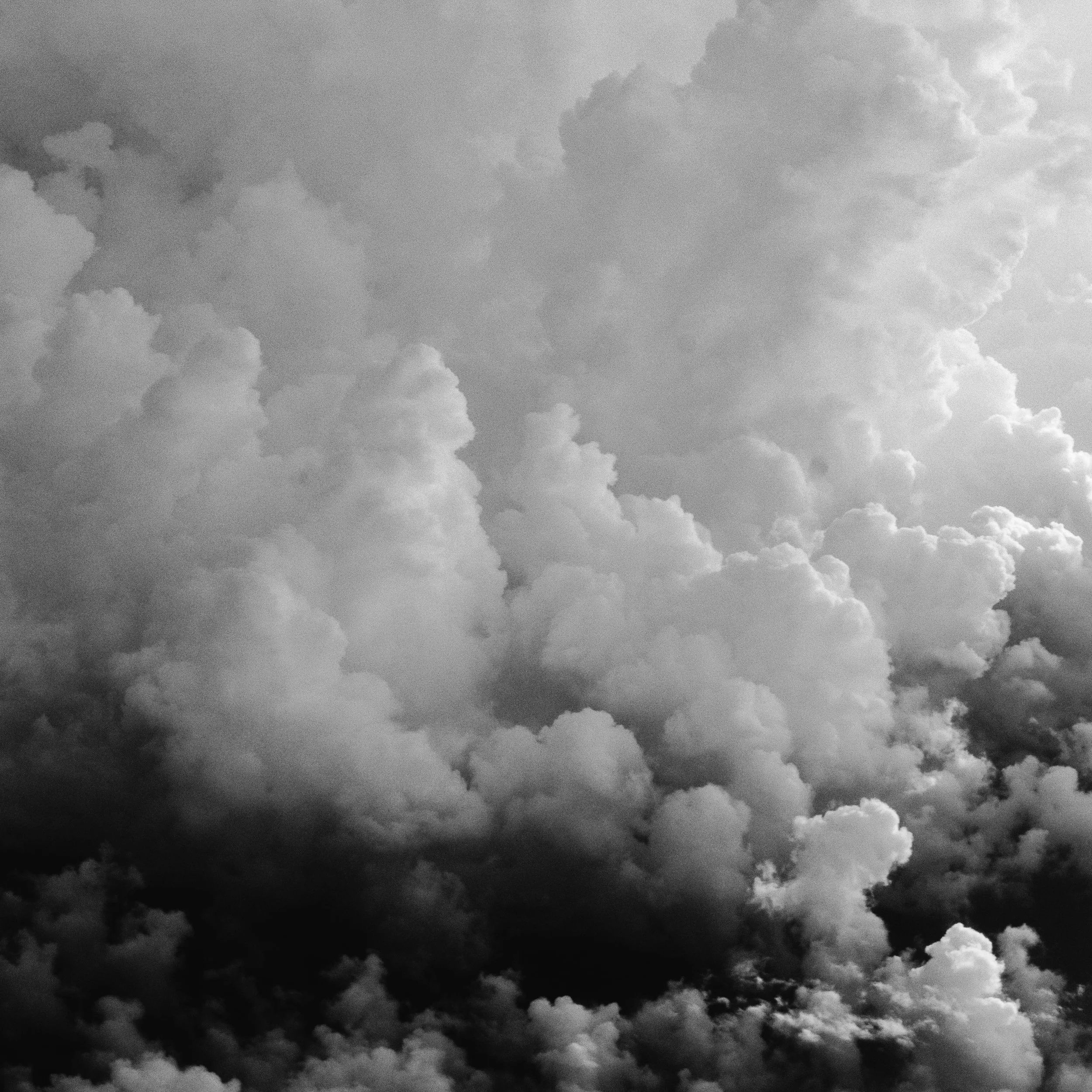 Black and white clouds pattern