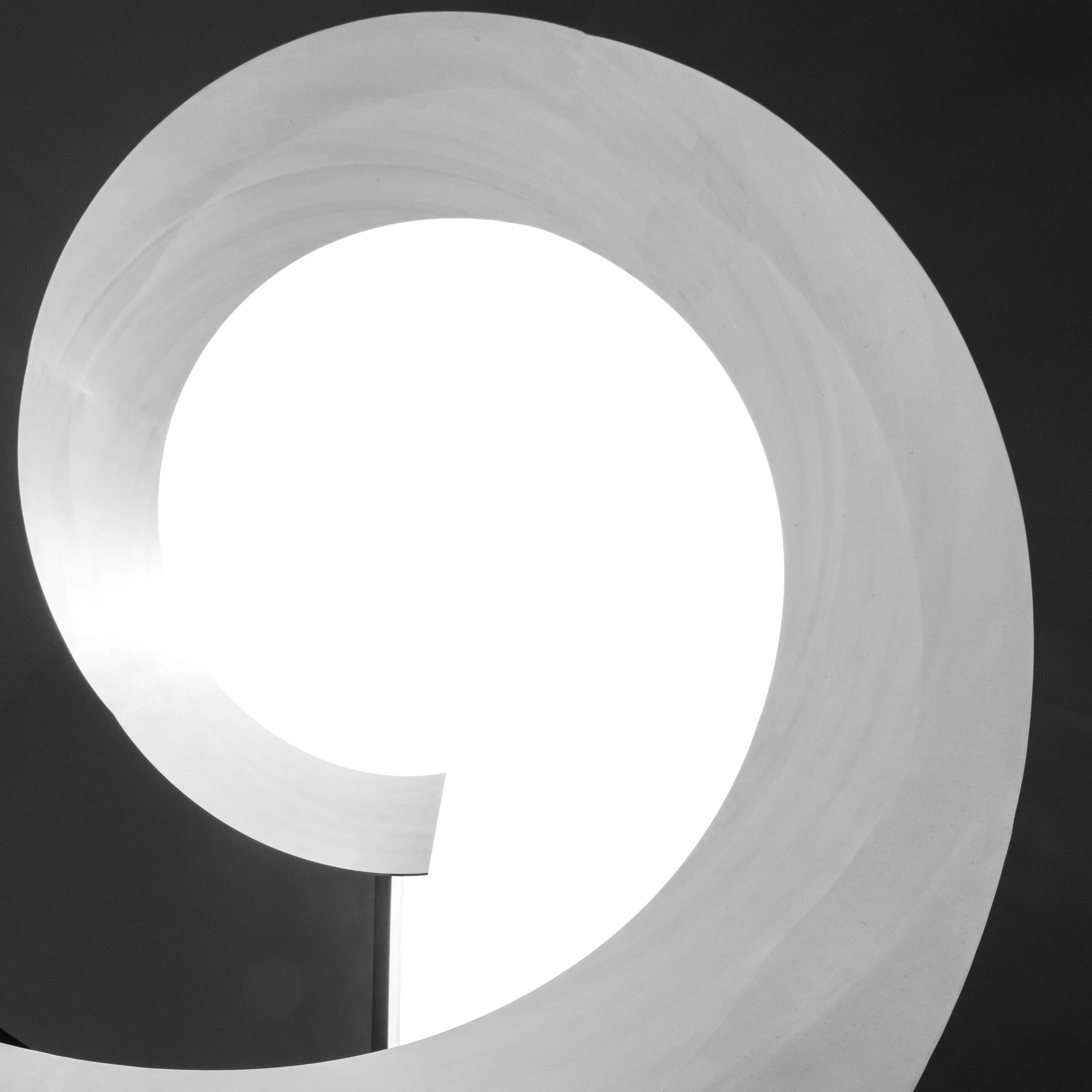 Black and white spiral pattern