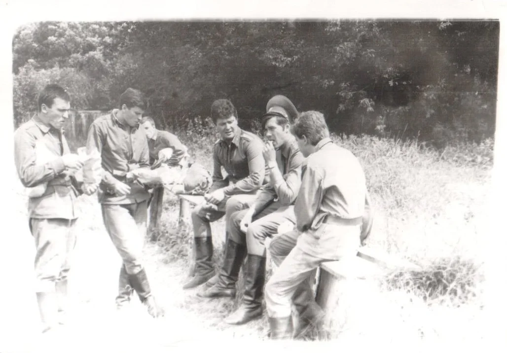 Офицерские cборы под Конотопом, старший сержант Андрей Терехов и старшина Петр Порошенко, 1988, 