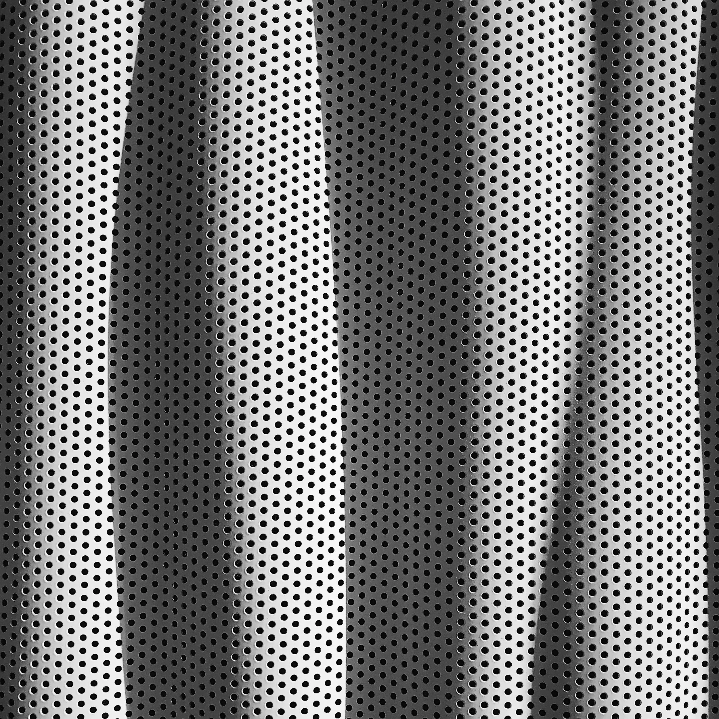 Black and white curtain pattern