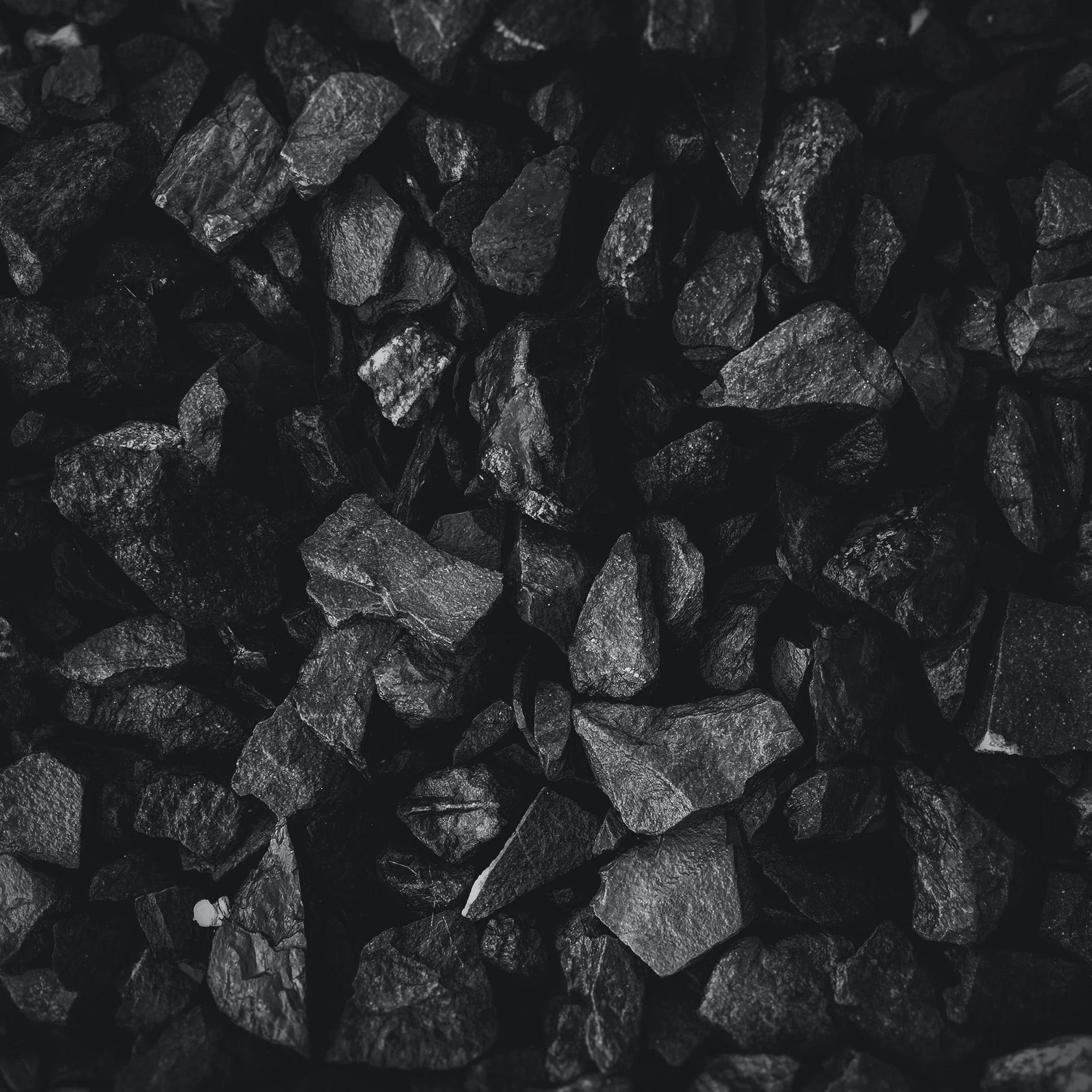 Black and white coal pattern