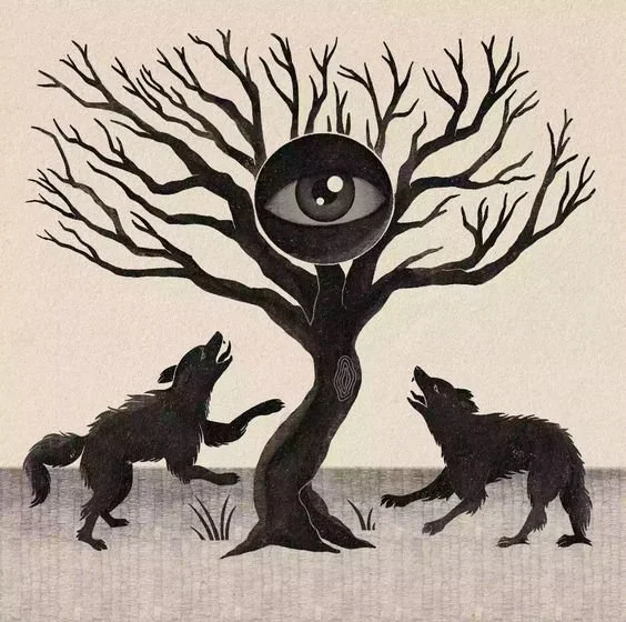 Illustration by Teodora Savu of trees' wisdom