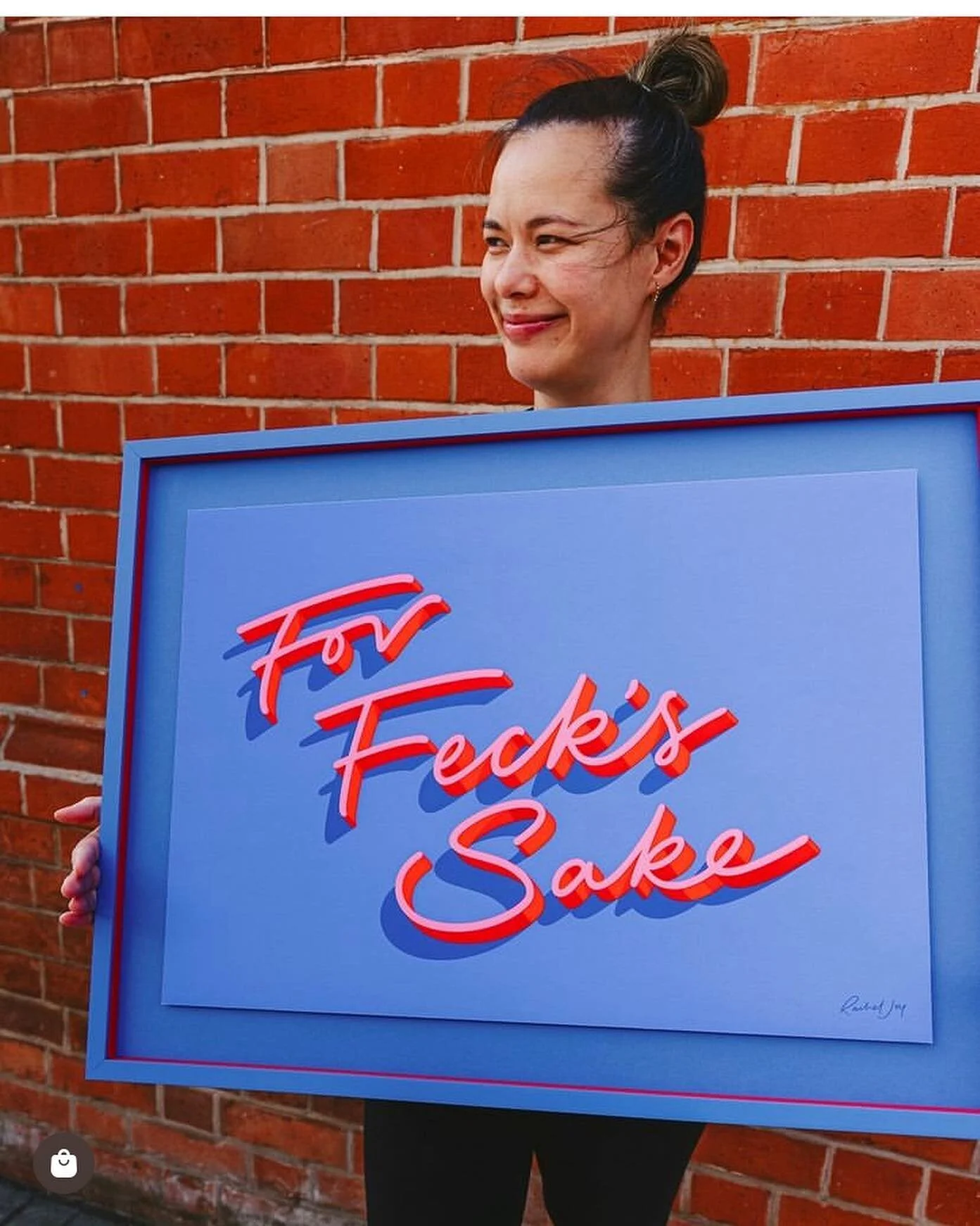 Thank you so much to the wonderful @aprilandthebear for their amazing support! So thrilled to frame the new @racheljoylettering prints, now available via A&B website or in store in their  b e a u t i f u l  pink shop in Rathmines! 💙💙💙❤️❤️❤️