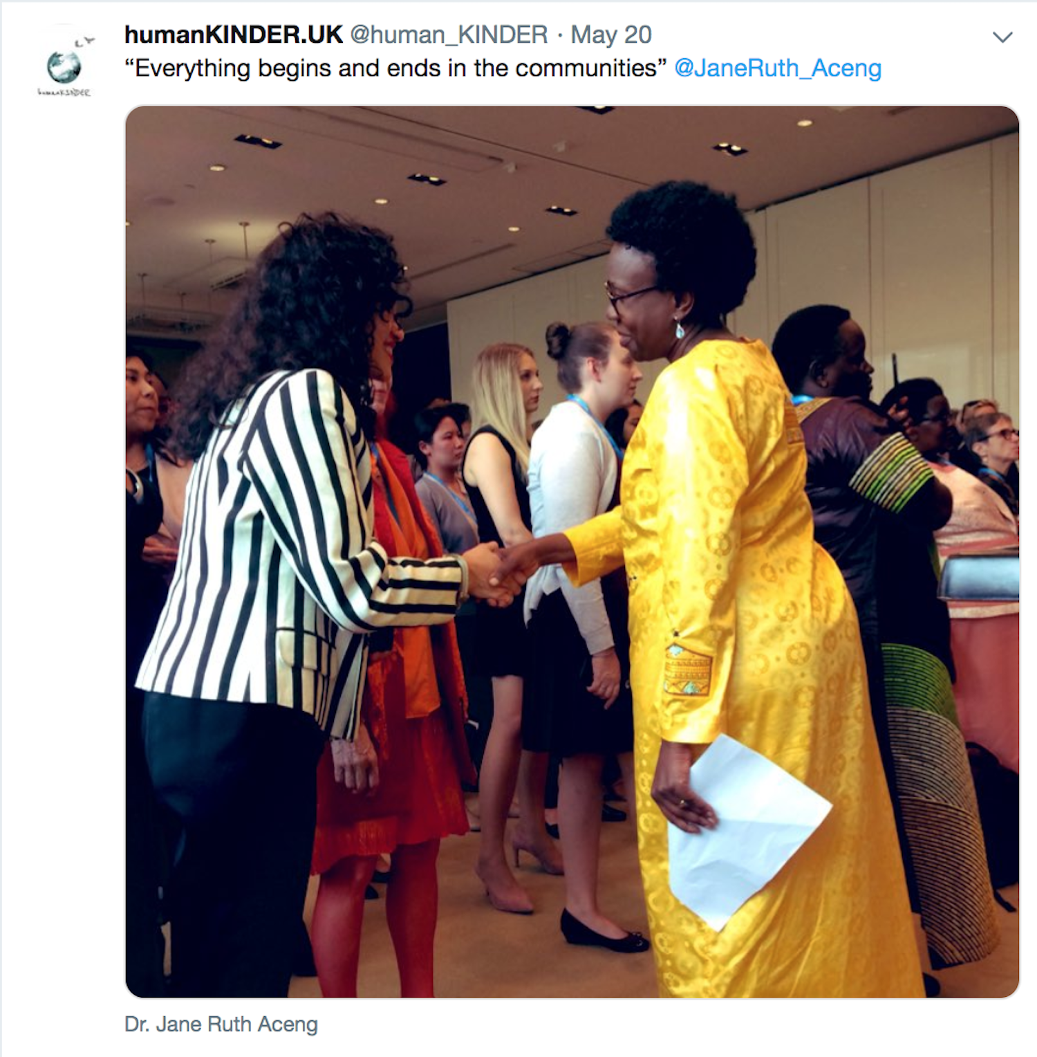 Financing sustainable community health for all: the importance of Women Leaders, WHA72, Geneva