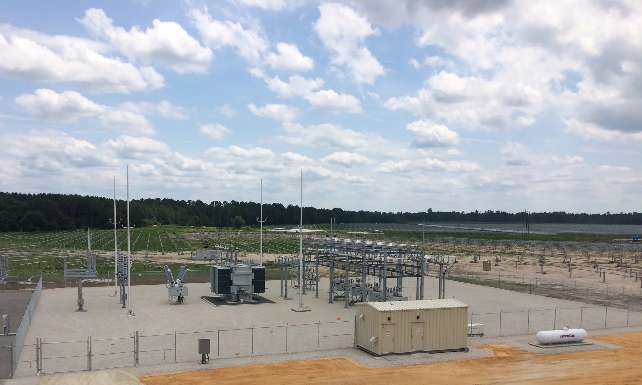One of our most recent substation projects (Fayetteville, NC).