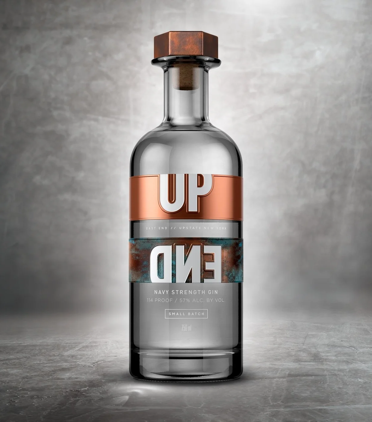 UPEND Gin launches with design by Nude Brand Creation 