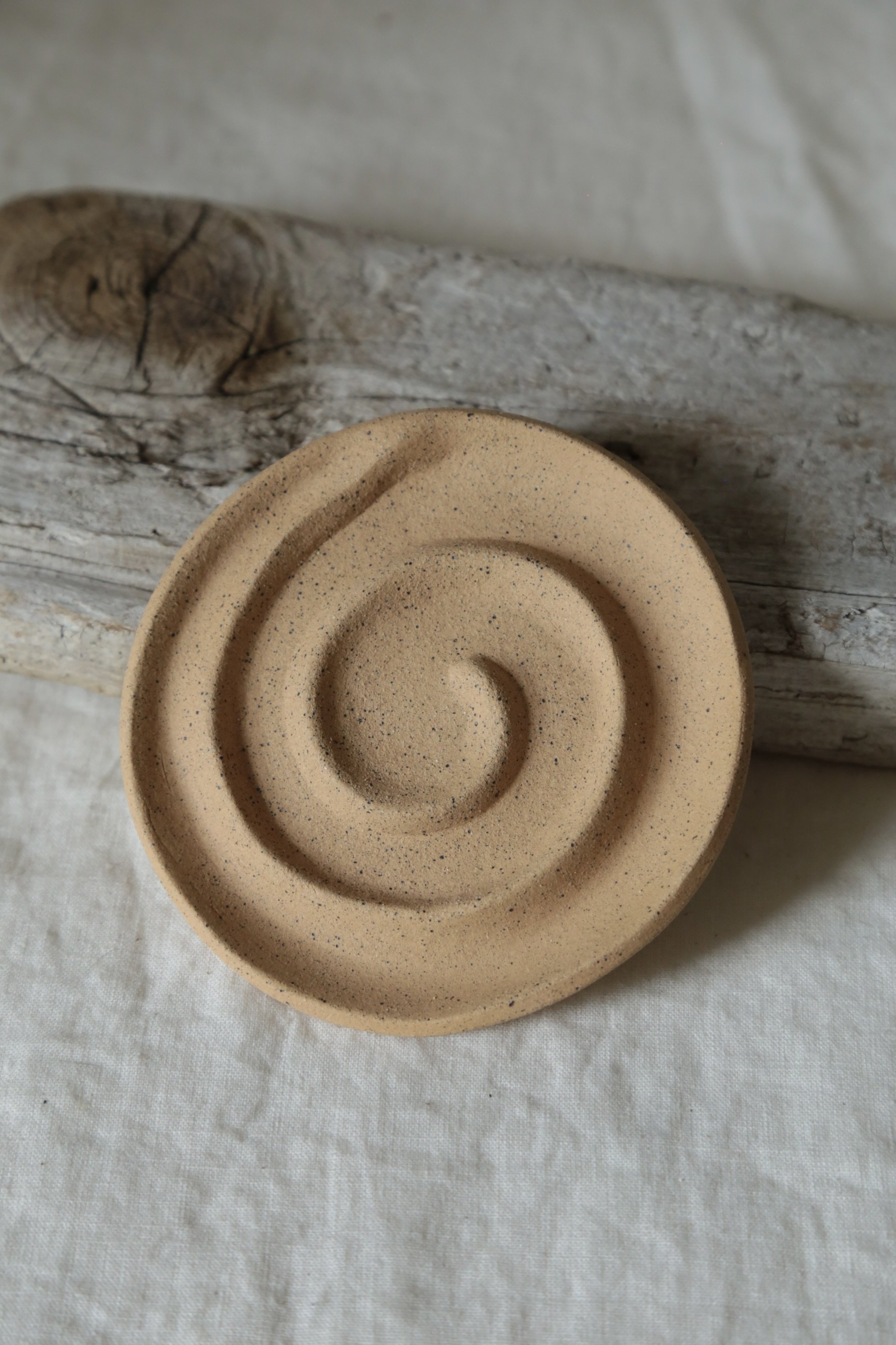 Sand Spiral Dish - Medium