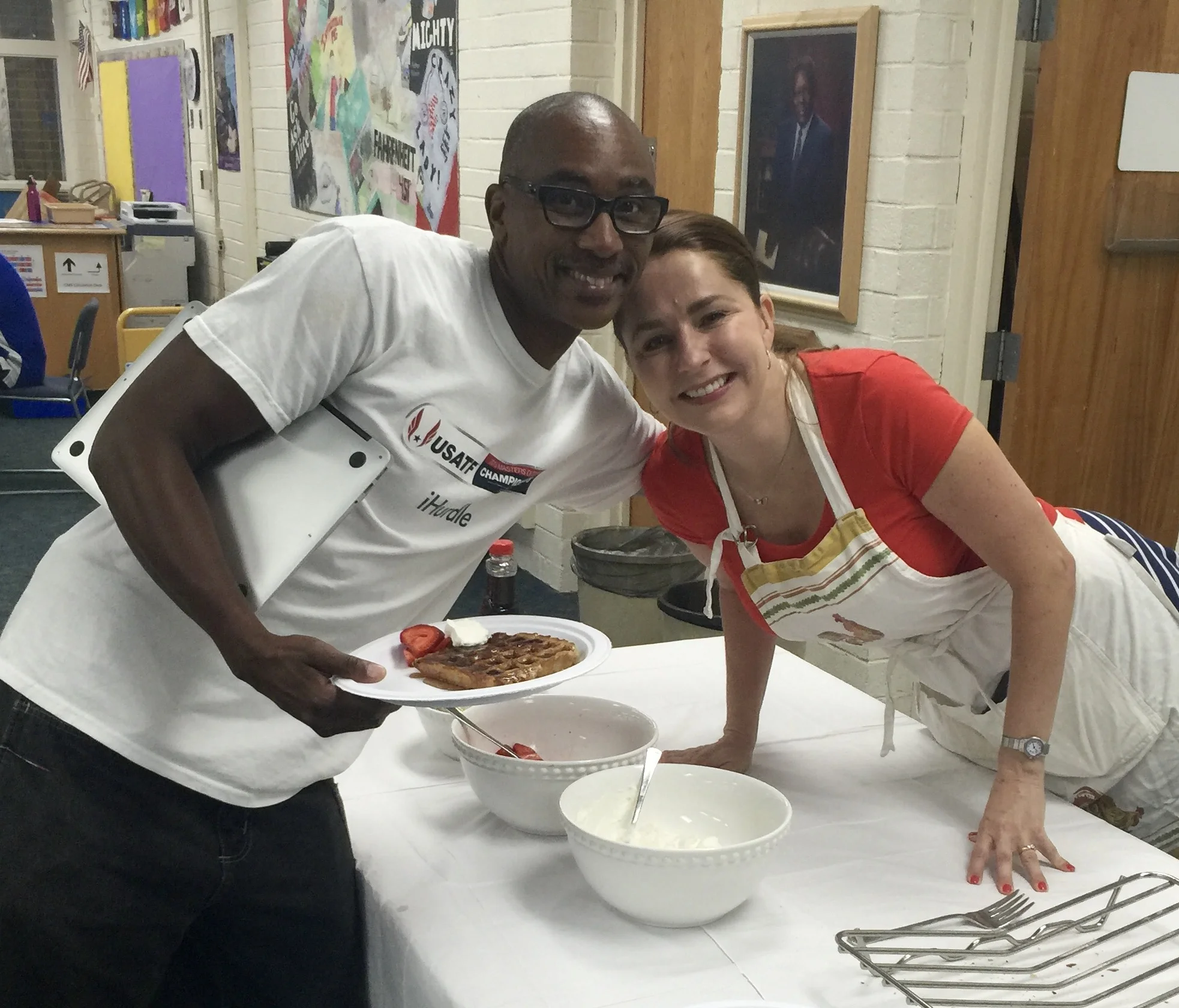 Nothing says "we love Culbreth teachers" like homemade waffles!