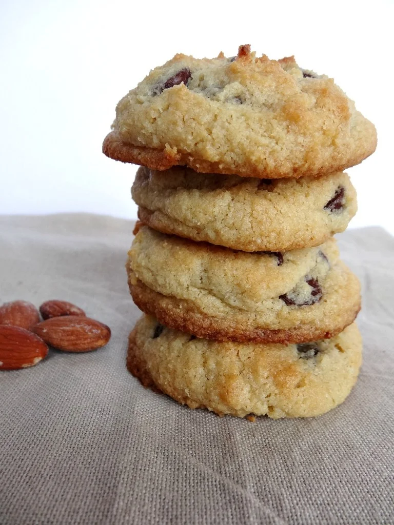 Monk Fruit Sweetened Gluten-Free Chocolate Chip Almond Flour Cookies (see recipe below) 