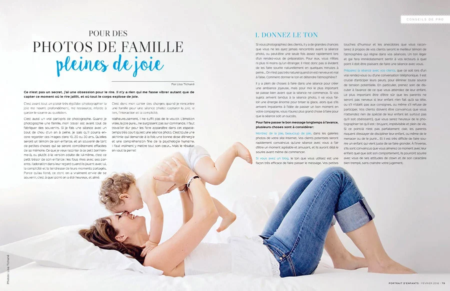 Lisa Tichané - Magazine Portrait d'Enfants