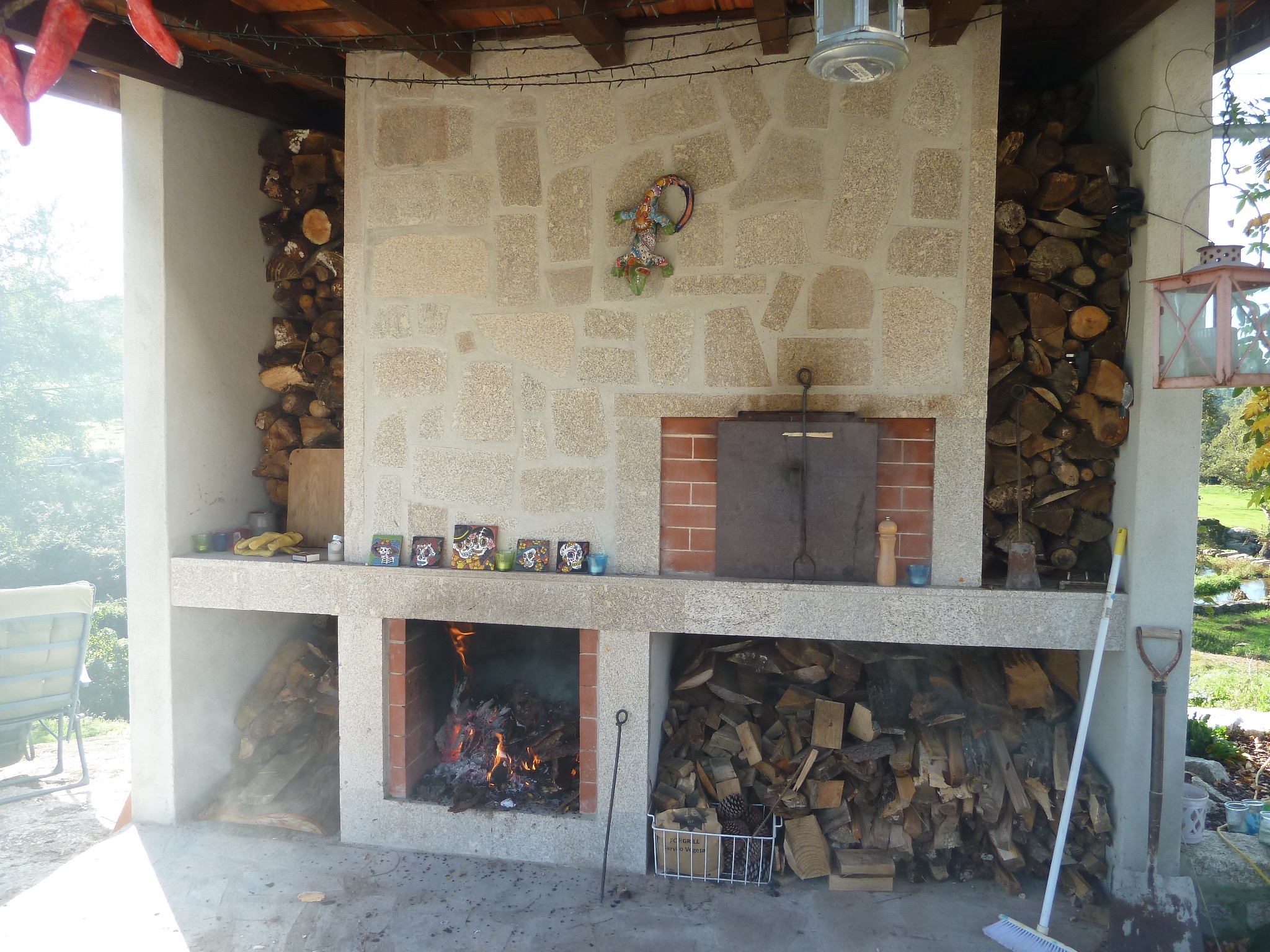 Our wonderful outdoor oven and grill
