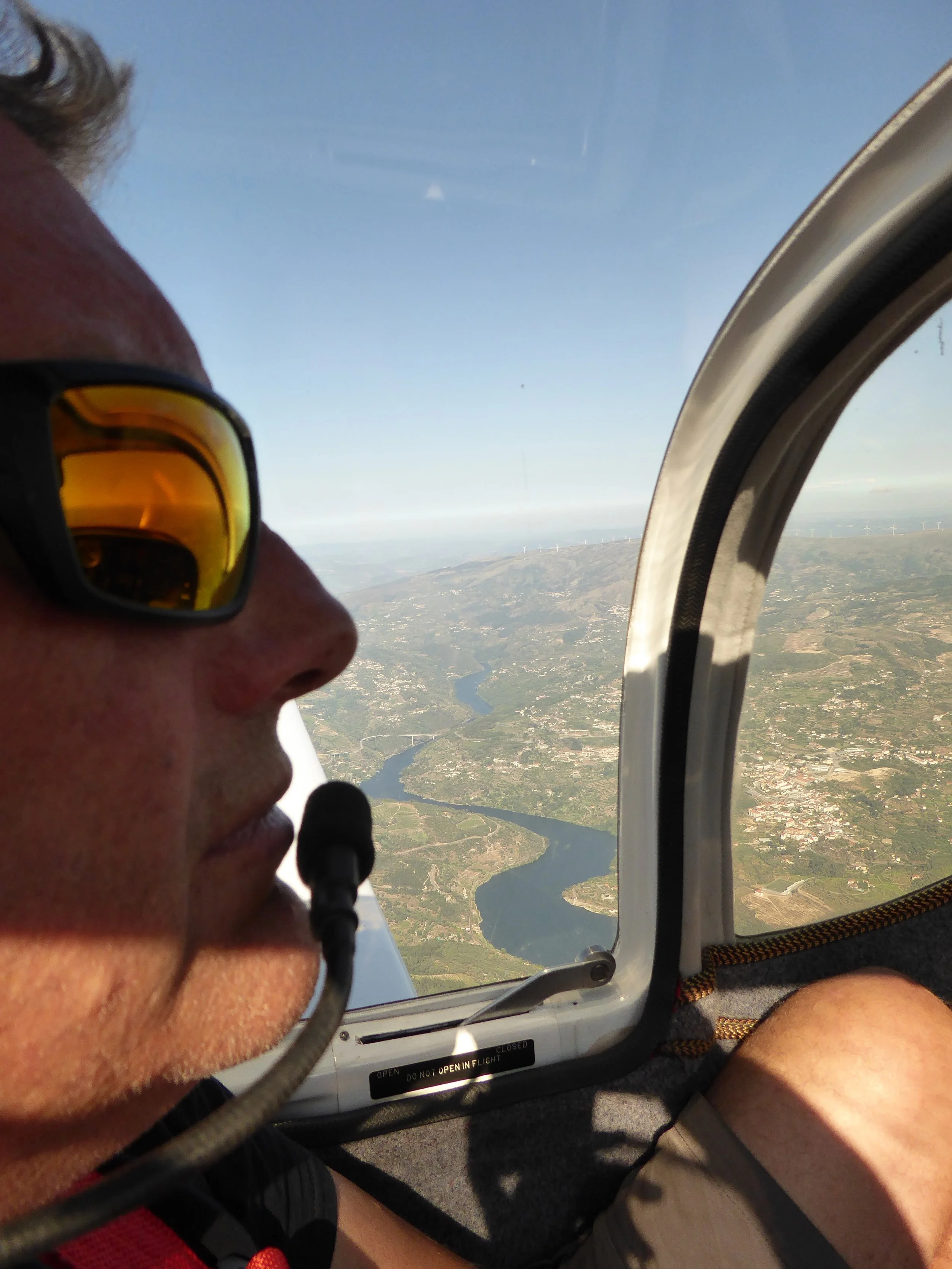 Flying to Fervenza - Galicia, North-West Spain