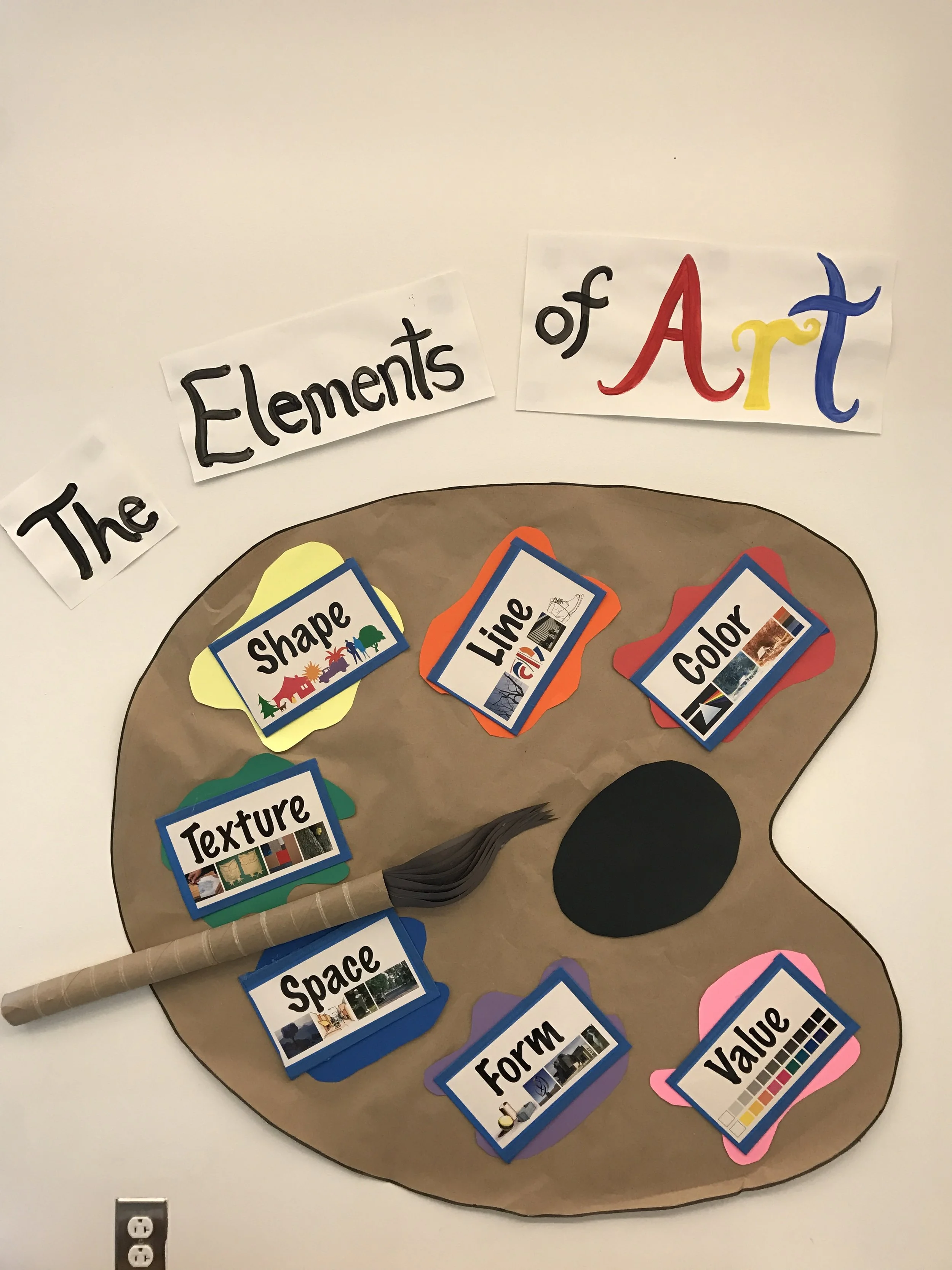 Our elements of art chart.