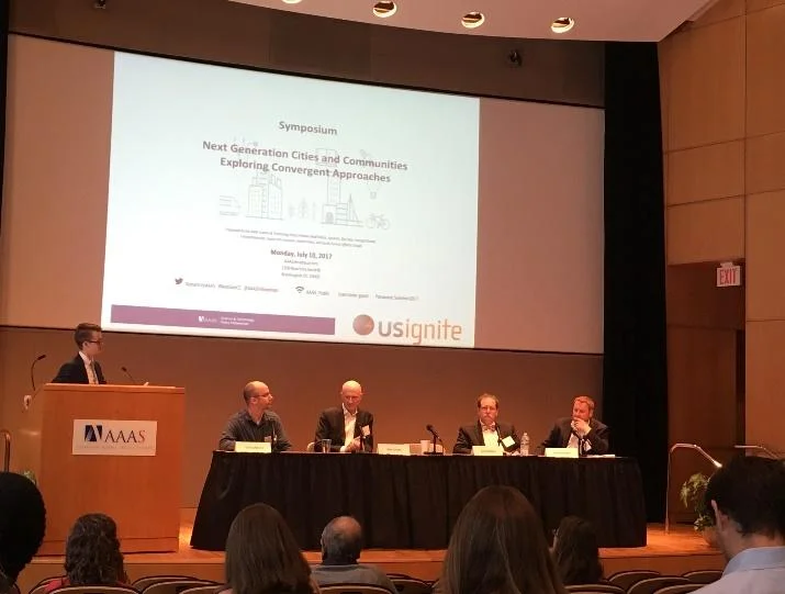 This was a panel discussion on future technology for cities.