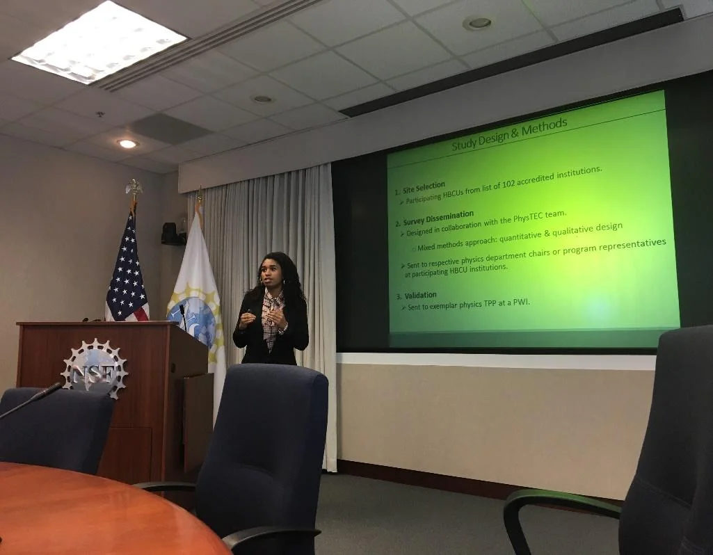 Presenting my research at NSF
