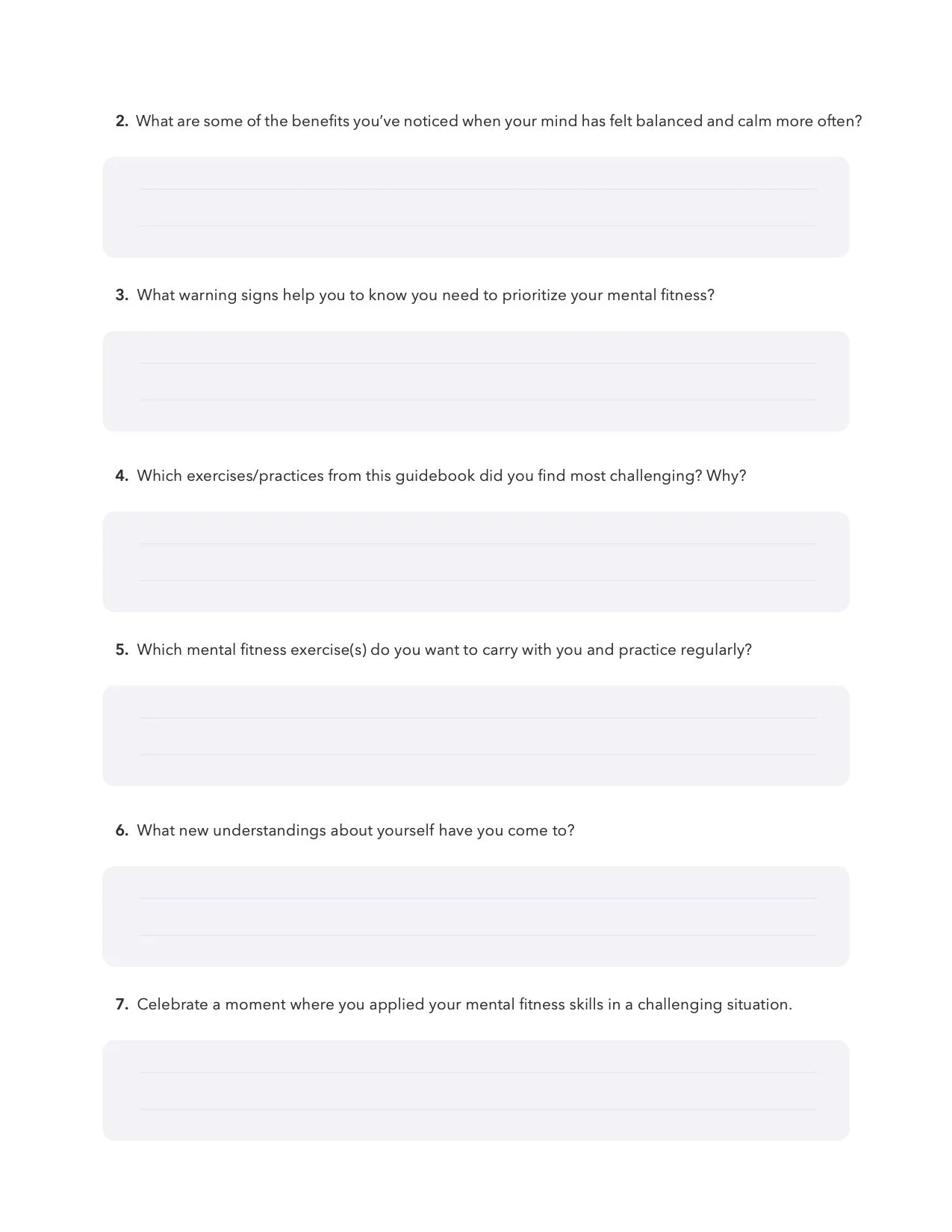 mindfulness page