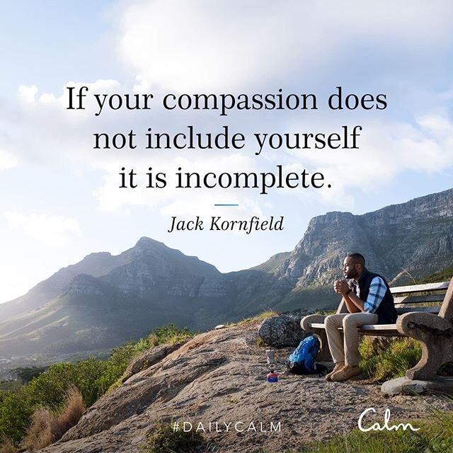 May I be kind to myself in this moment.  #DailyCalm