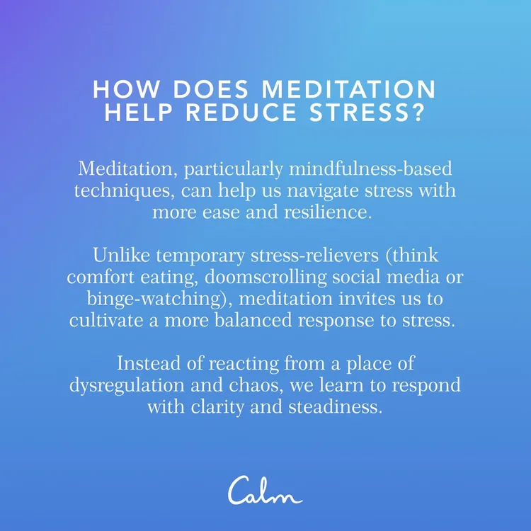 Meditation for stress 11 techniques to manage stress — Calm Blog
