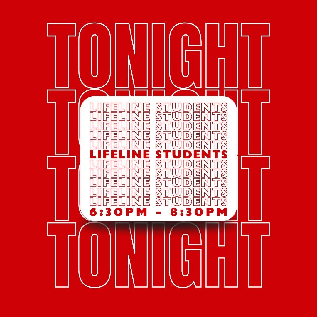 7th-12th grade students, we&rsquo;ll see you tonight!!! Invite a friend!