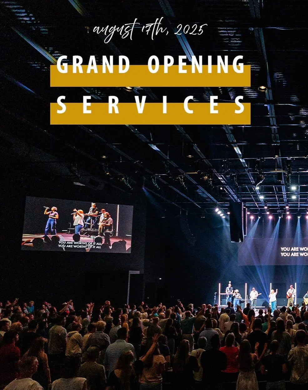 SUNDAY RECAP 📸 our first Sunday together in our new Carmel worship center. Our God has been so faithful and kind - how wonderful to get to praise Him yesterday!!