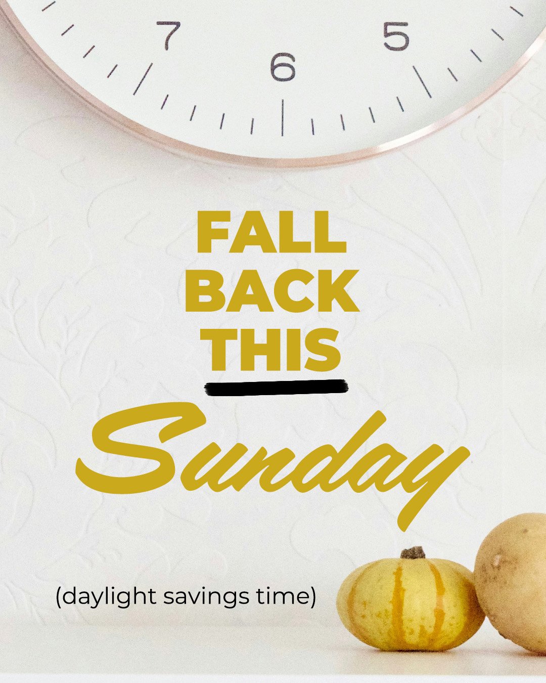 Don't forget to set your clocks! See you this Sunday at 9 &amp; 11am in Carmel or 10am in Westfield!