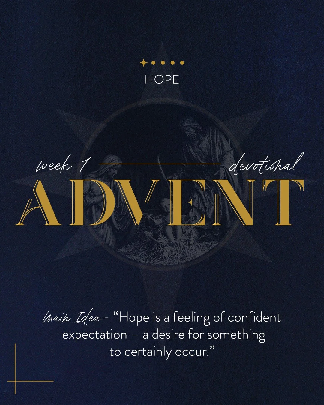 Week 1 of Advent: HOPE
✨We begin this season remembering Hope Established, Realized, and Personalized. Swipe through for reflection questions.