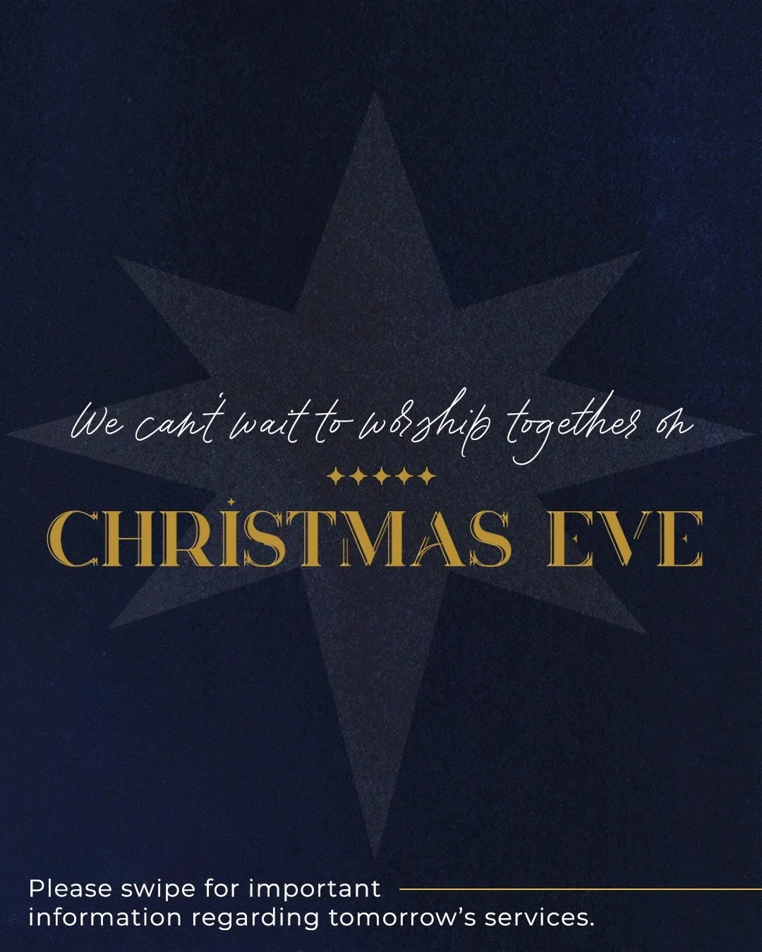 Harvest Family, we can&rsquo;t wait to worship with you tomorrow as we celebrate the birth of Christ Jesus ✨ Please swipe through to read important information regarding tomorrow&rsquo;s services.