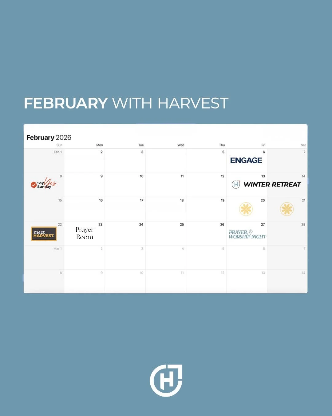There&rsquo;s a lot going on here during February ❄️ Make sure to stay in the loop by subscribing to the Weekly Update and checking the Church Center App!