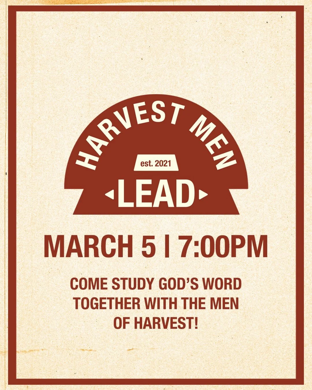 Looking to get involved? We got events for both men and women coming up!

Men, join us on March 5th as we equip you to take ownership in ministry over your heart, your family, and in your church. 

Ladies, start gathering your gently-loved clothes an