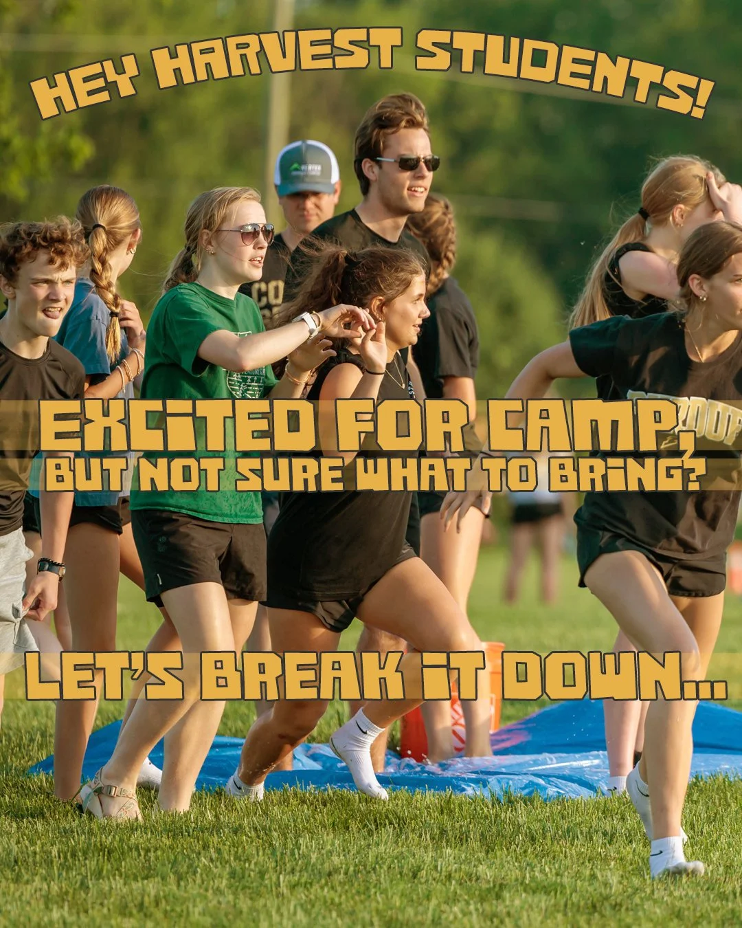 Get ready, Students! It's almost here! If you are attending camp next week, it's time to check your list and make sure you've got everything ready to pack!